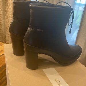 Clarks Black Heeled Boot